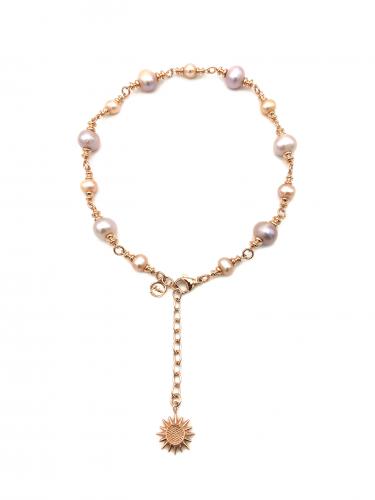 SOL&PEARLS NECKLACE (ROSE)