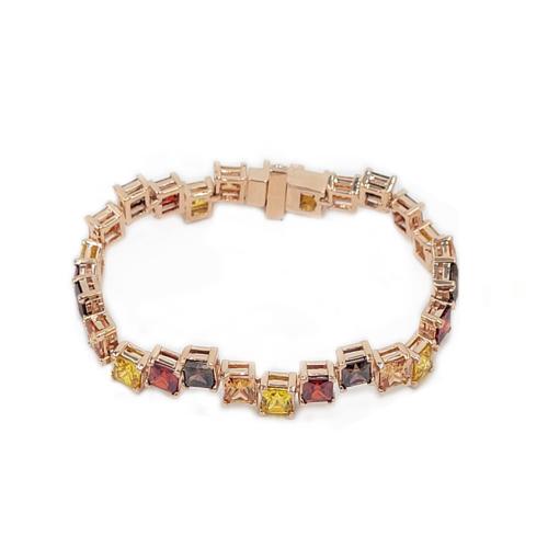 Milky way tennis bracelet(Rose Gold with 4 stones)